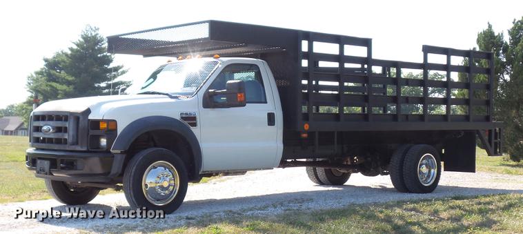 image for item DD7257 2008 Ford F550 Super Duty XL flatbed truck