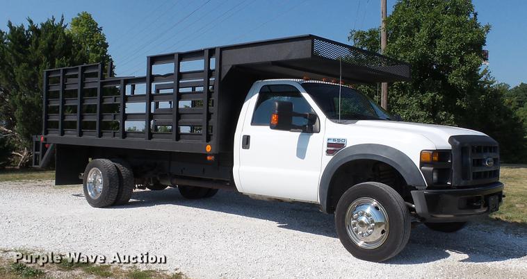 image for item DD7257 2008 Ford F550 Super Duty XL flatbed truck