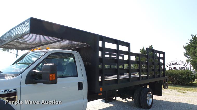 image for item DD7257 2008 Ford F550 Super Duty XL flatbed truck