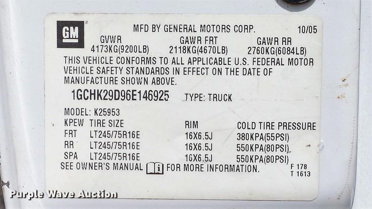 image for item DD7263 2006 Chevrolet Silverado 2500HD Ext. Cab pickup truck