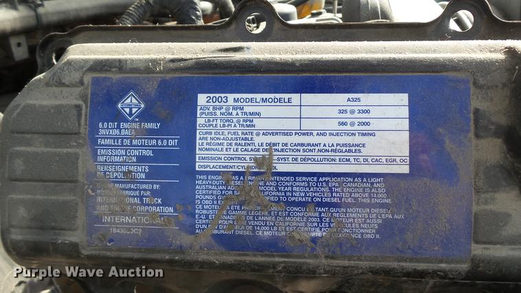 image for item DD7285 2003 Ford F450 Super Duty XL Crew Cab dump flatbed pickup truck