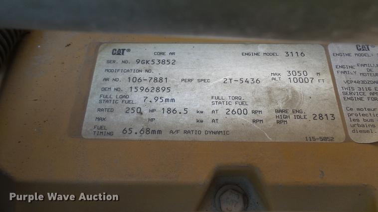 image for item DD7292 1997 Chevrolet TopKick truck