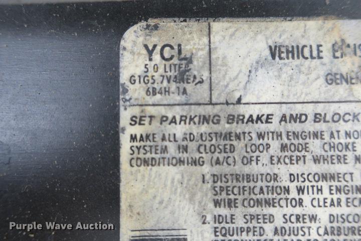 image for item DE3806 1986 Chevrolet El Camino