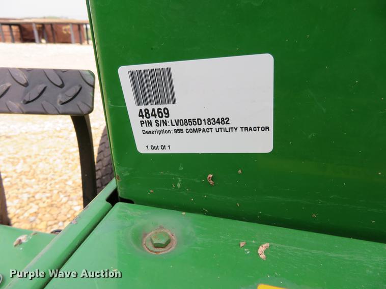 image for item DE6376 John Deere 855 utility tractor
