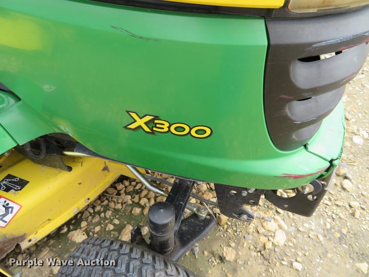 image for item DE6378 John Deere X300 lawn mower