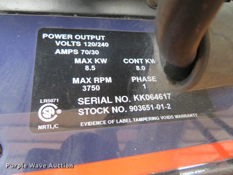 image for item DE6387 Hobart Champion 8500 DC/CC welder/generator