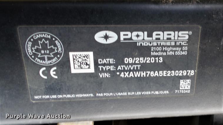 image for item DM9898 2014 Polaris Ranger Crew utility vehicle