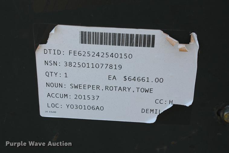 image for item DZ9982 1988 MB SW112R sweeper