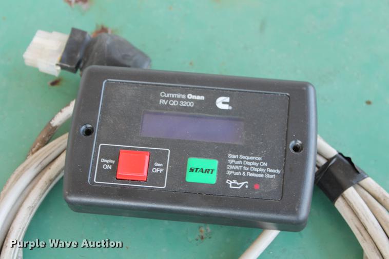image for item DZ9983 2011 Onan Cummins RVQD3200 generator