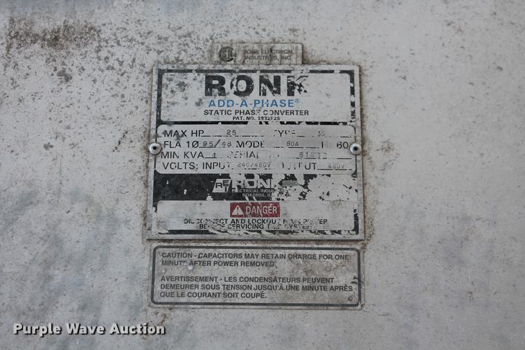 image for item DZ9984 (2) Ronk ADP-A-Phase static phase converters