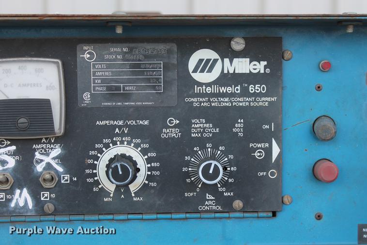 image for item DZ9985 Miller Intelliweld 650 welder