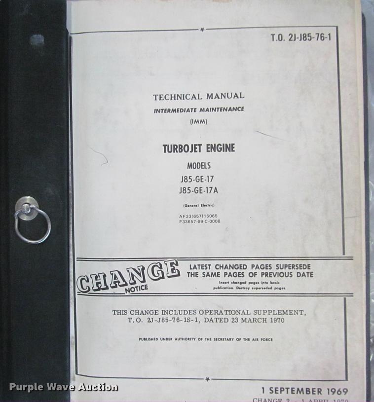 image for item DZ9987 Turbo Jet J85-GE-17 turbine engine