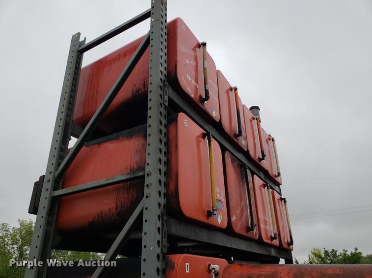 image for item EF9829 (12) 65 gallon bulk oil barrels