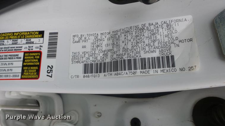 image for item ES9268 2012 Toyota Tacoma Double Cab pickup truck