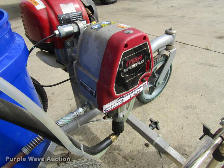 Titan Powrliner 850 line striper in Waterloo, IA Item EU9514 sold