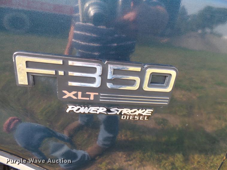 image for item FT9795 1995 Ford F350 Super Duty Crew Cab flatbed pickup truck