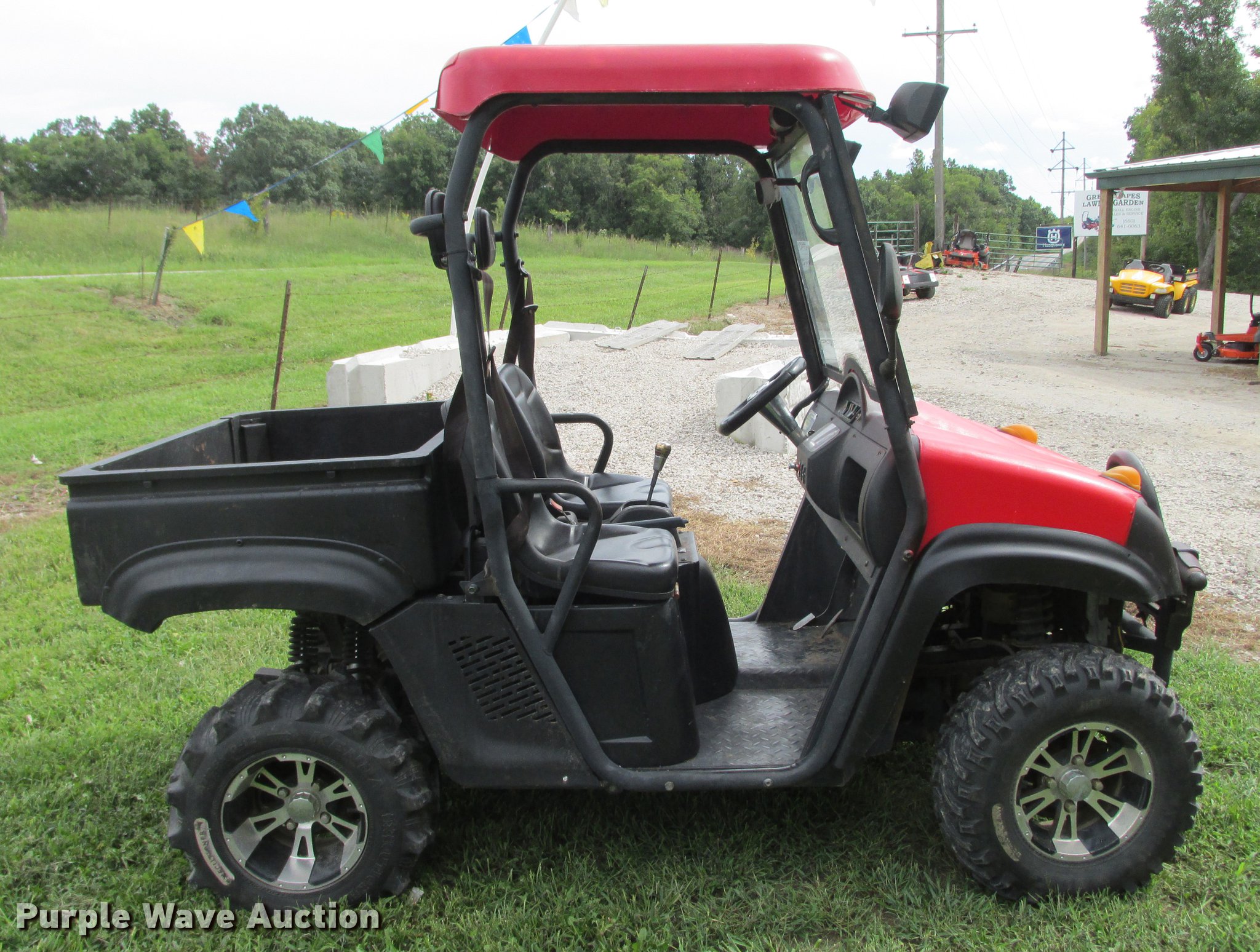 2008 Zhejiang Xinyang Motors utility vehicle in Warrensburg, MO Item DB9317 sold Purple Wave