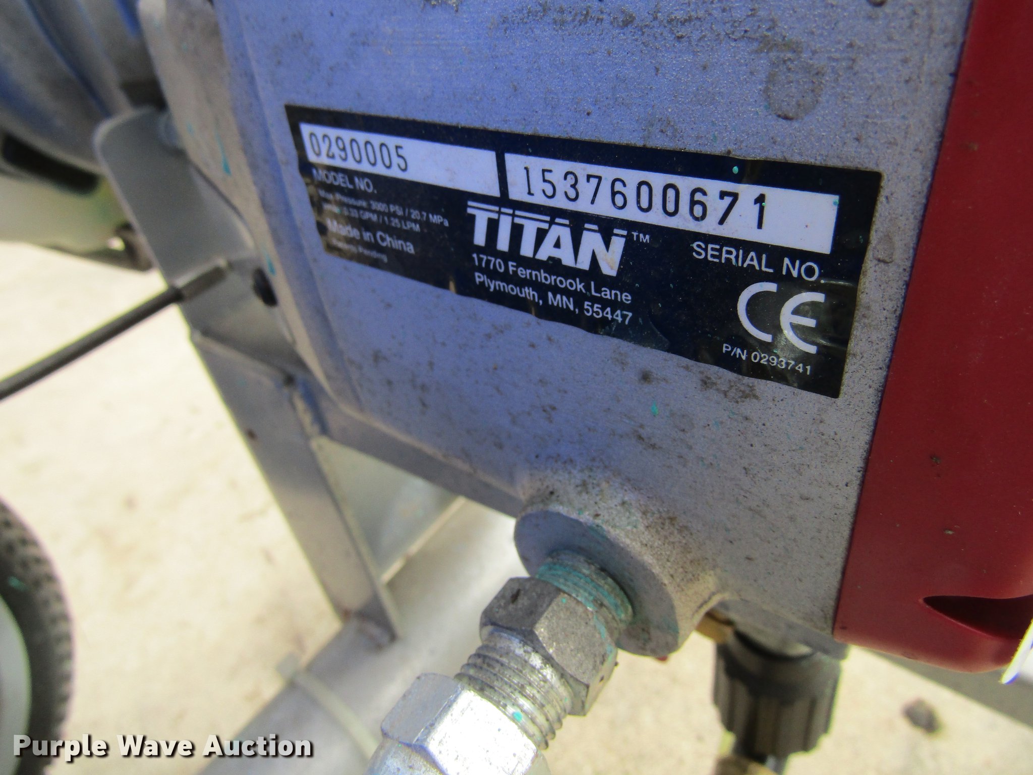 Titan Powrliner 850 line striper in Waterloo, IA Item EU9514 sold