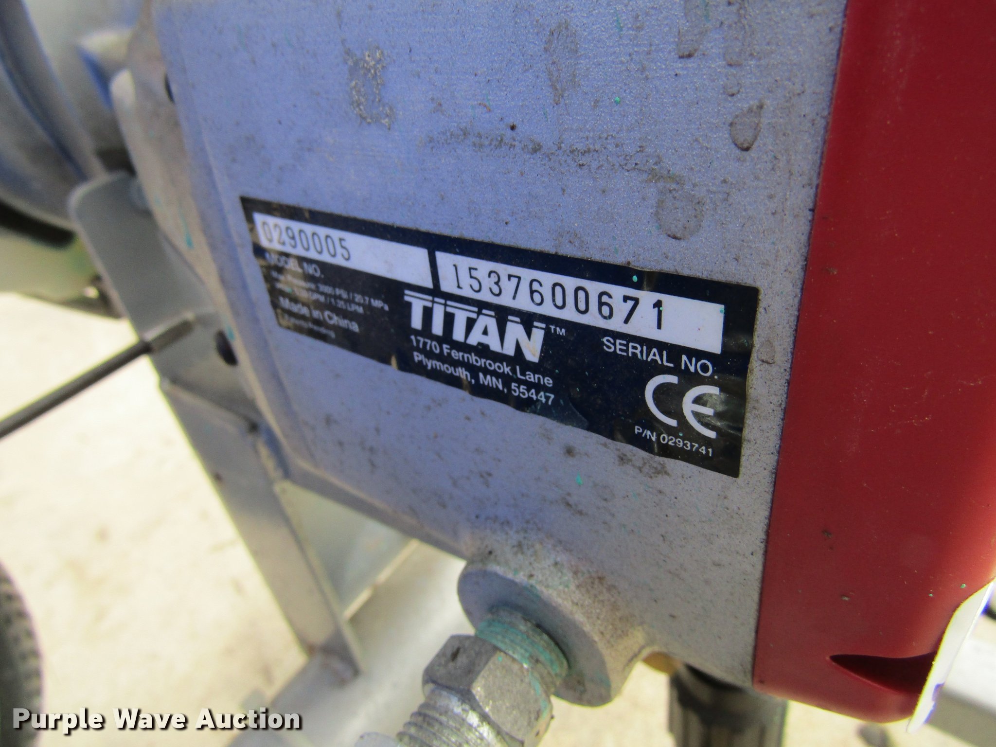 Titan Powrliner 850 line striper in Waterloo, IA Item EU9514 sold