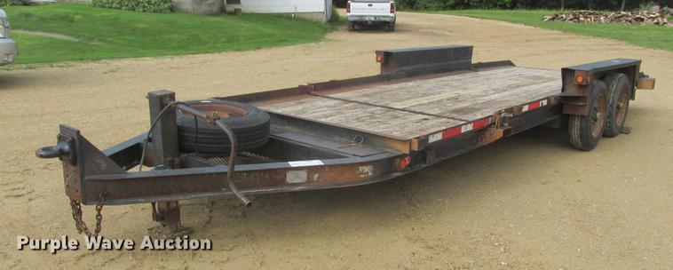 image for item DA8267 2014 Belshe tilt deck equipment trailer