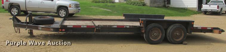 image for item DA8267 2014 Belshe tilt deck equipment trailer