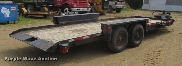 image for item DA8267 2014 Belshe tilt deck equipment trailer