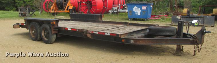 image for item DA8267 2014 Belshe tilt deck equipment trailer
