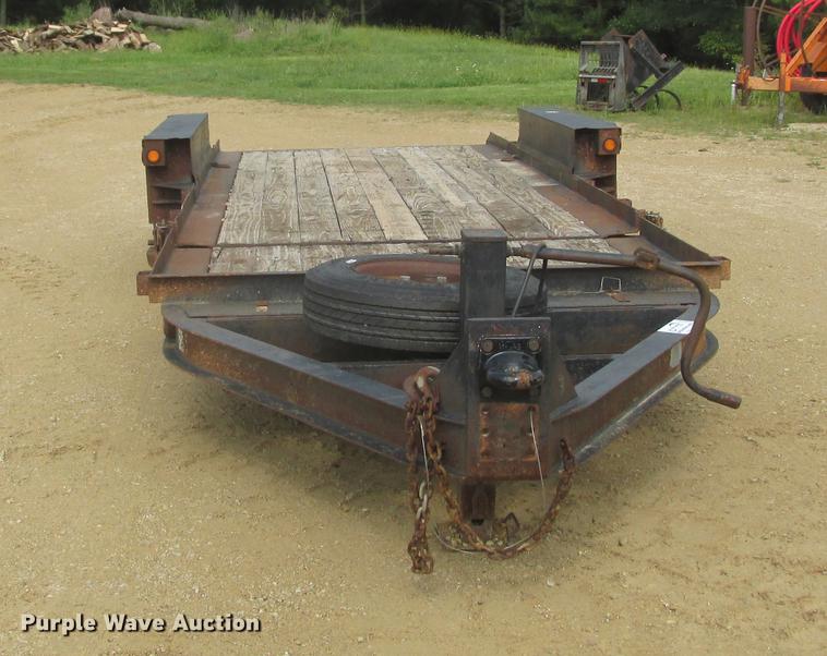 image for item DA8267 2014 Belshe tilt deck equipment trailer