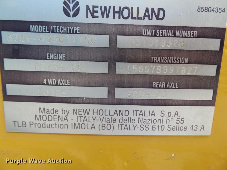 image for item DB7048 1999 New Holland 675E backhoe