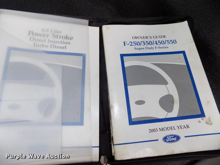 image for item DB8620 2003 Ford F550 Super Duty service truck with crane