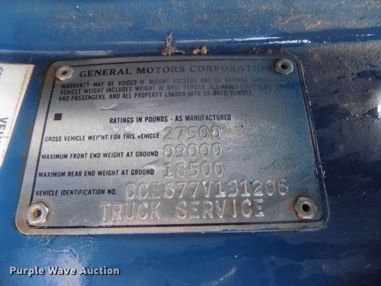 image for item DB8625 1977 Chevrolet C65 flatbed truck