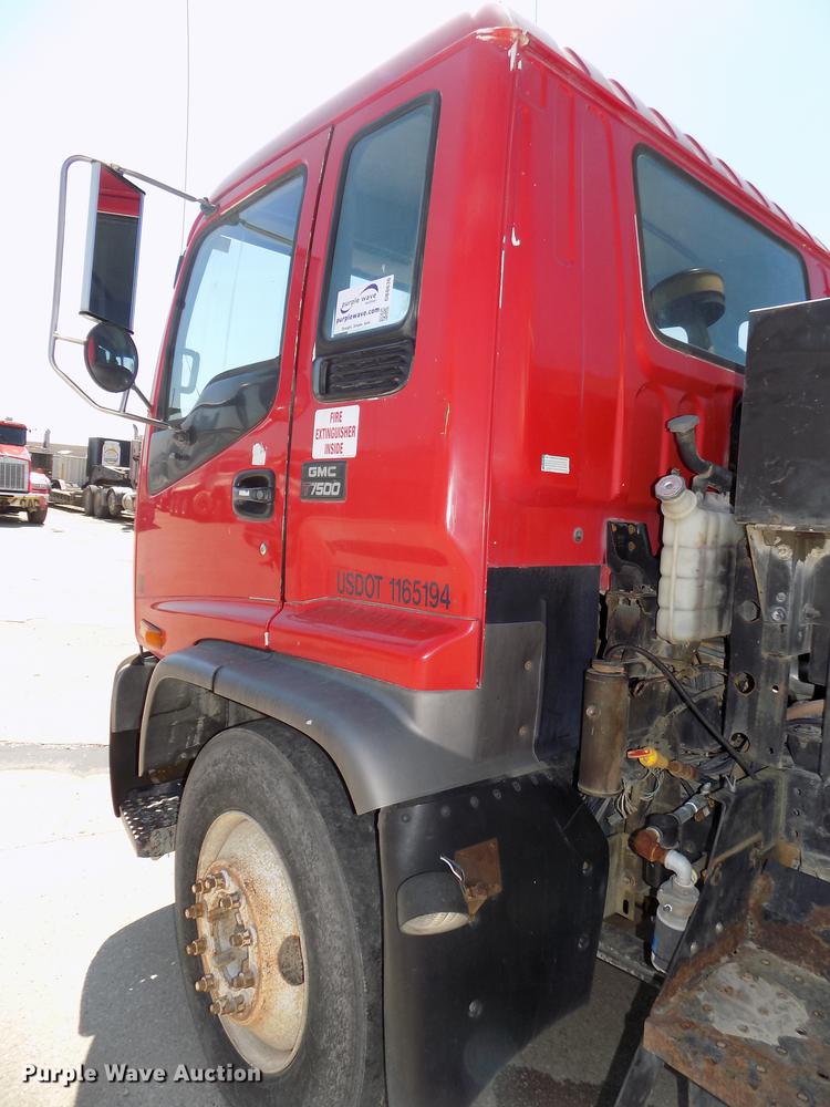 image for item DB8636 1997 GMC T7500 street sweeper