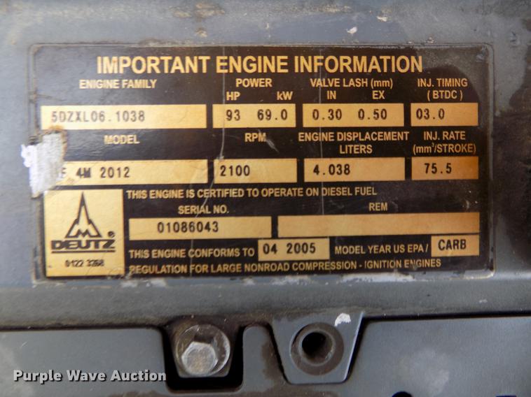 image for item DB8650 2005 Ingersoll Rand ZX-125 excavator
