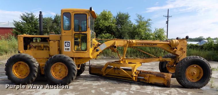 image for item DB8654 1969 Caterpillar 12F rigid frame motor grader
