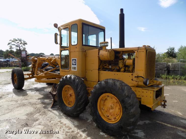 image for item DB8654 1969 Caterpillar 12F rigid frame motor grader