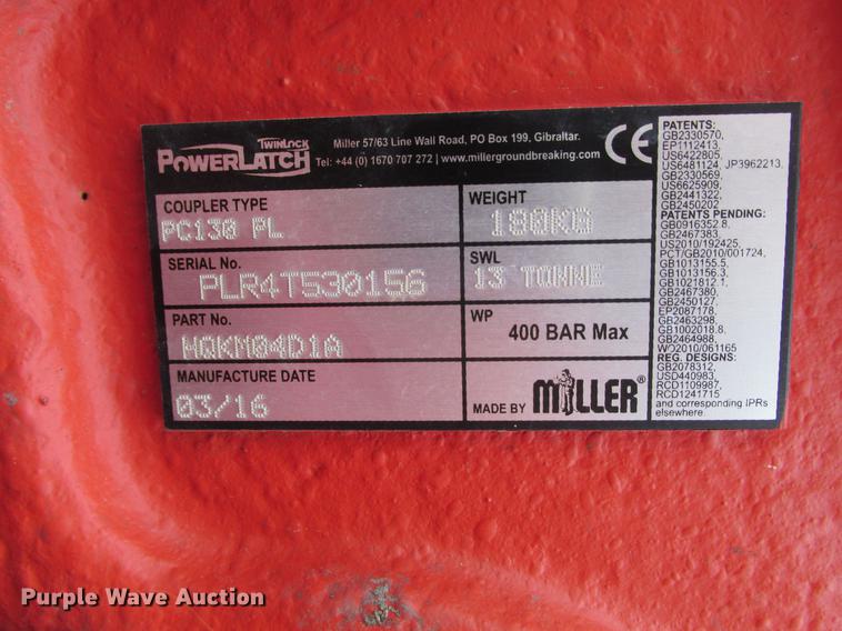 image for item DB9316 2016 Komatsu excavator bucket