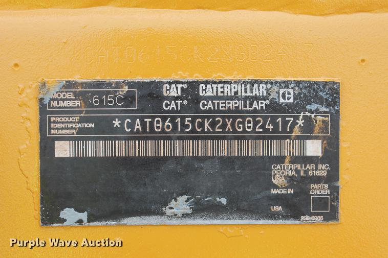 image for item DD5298 2005 Caterpillar 615C elevating scraper