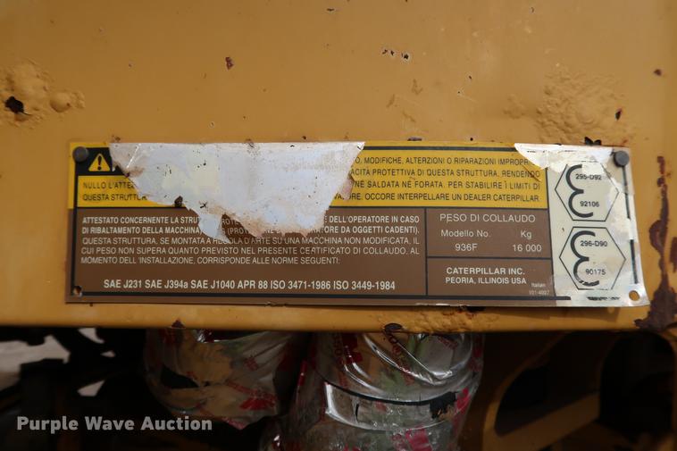 image for item DD5316 1993 Caterpillar 936F wheel loader