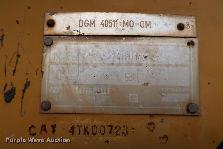 image for item DD5316 1993 Caterpillar 936F wheel loader