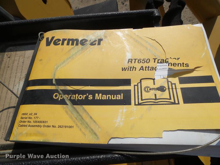 image for item DD5845 2007 Vermeer RT650 trencher