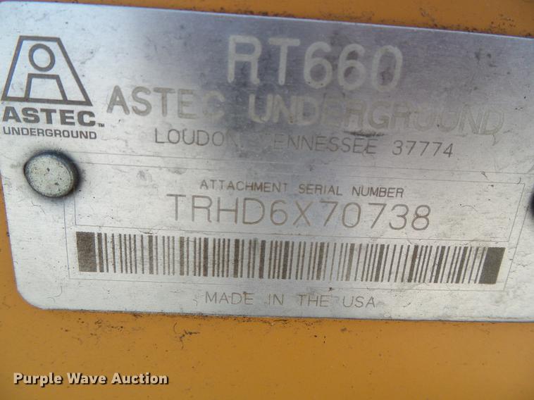 image for item DD5847 2002 Astec RT660 trencher