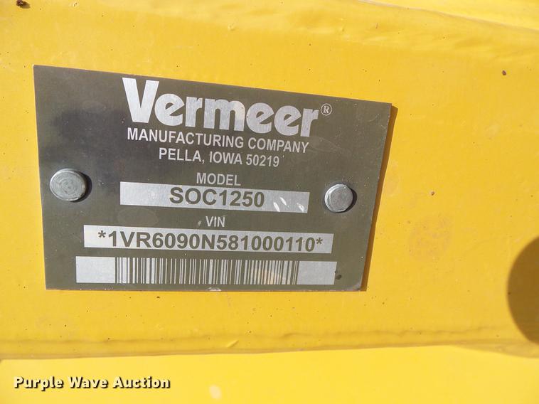 image for item DD5848 2008 Vermeer RTX1250 trencher