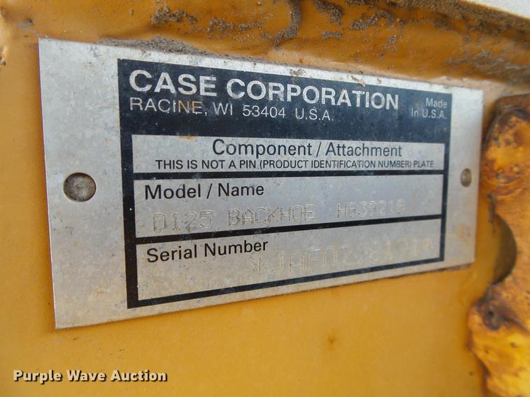 image for item DD5854 1999 Case 660 trencher