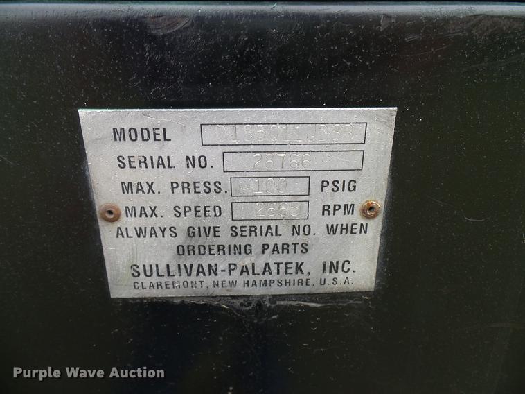 image for item DD5920 Sullivan D185Q115DSB air compressor