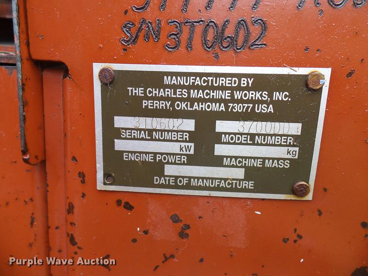 image for item DD5922 2000 Ditch Witch 3700DD trencher
