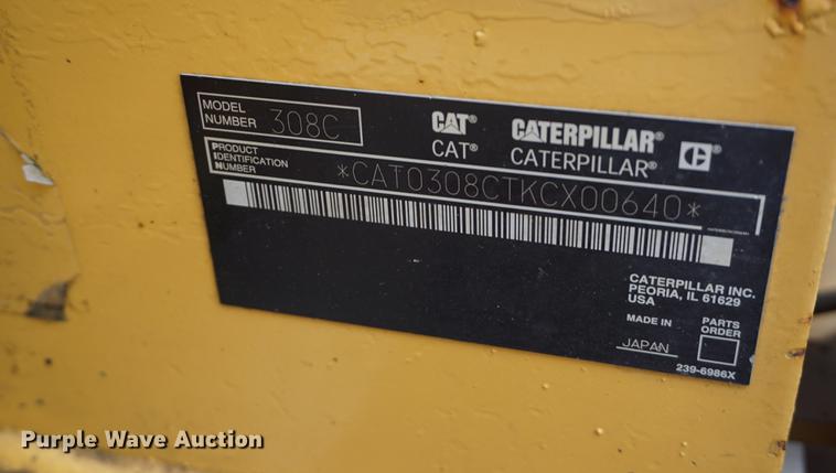 image for item DD6471 2004 Caterpillar 308C CR excavator
