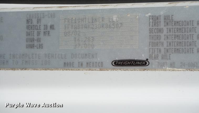 image for item DD6473 2003 Freightliner FL80 dump truck