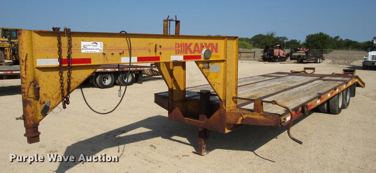 image for item DE0190 1985 Kalyn LPD-20 equipment trailer