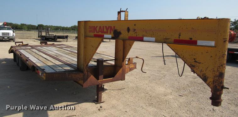 image for item DE0190 1985 Kalyn LPD-20 equipment trailer