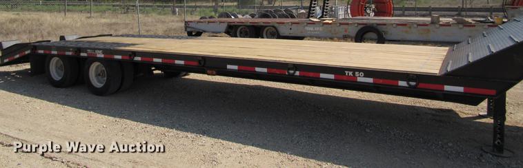 image for item DE0192 2006 Trail King TK50 drop deck equipment trailer